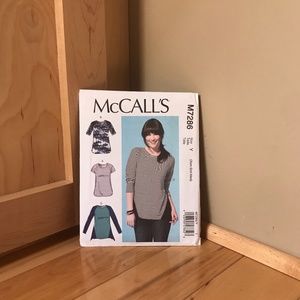 McCall's sewing pattern baseball tee Raglan sweater M7286